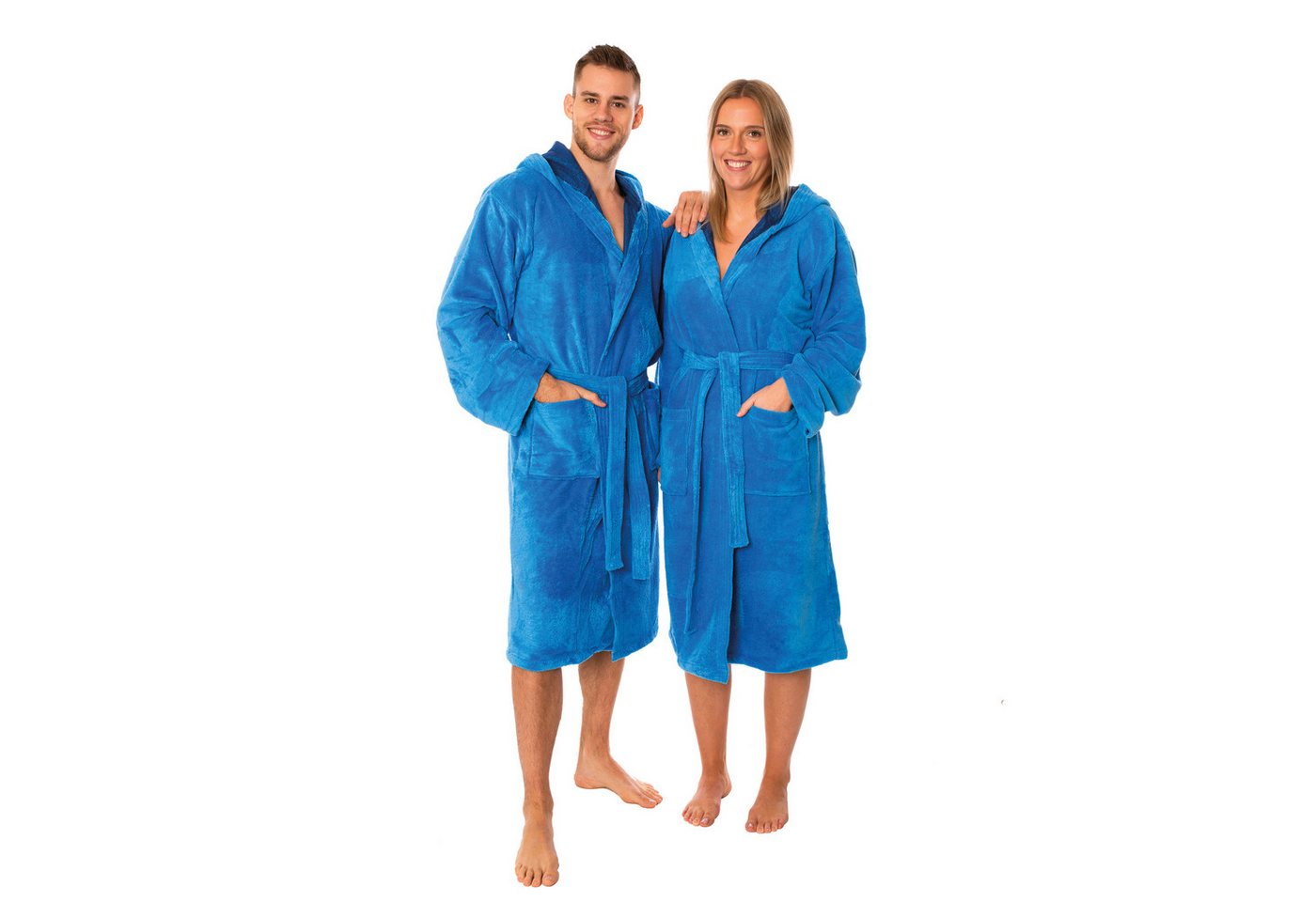 Lavea Bademantel Madrid, aus 100% Bambusviskose, nachhaltig, fusselfrei, pflegeleicht, hautfreundlich und saugstark, Gürtel aus Soft-Velour, kuschelig weicher Bademantel in Premium-Qualität mit Kapuze & Taschen Lavea Bademantel Madrid, aus 100% Bambusviskose, nachhaltig, fusselfrei, pflegeleicht, hautfreundlich und saugstark, Gürtel aus Soft-Velour, kuschelig weicher Bademantel in Premium-Qualität mit Kapuze & Taschen von Lavea