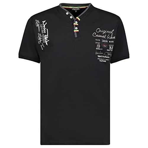 Lavecchia Herren T-Shirt Schwarz Große Größe, Schwarz, 7XL von Lavecchia