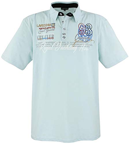 Herren àœbergrößen Polo-Shirt LV-4688, Mint, 3XL von Lavecchia