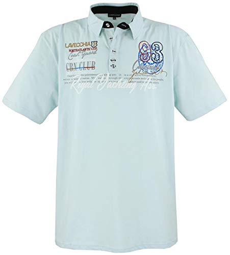 Herren àœbergrößen Polo-Shirt LV-4688, Mint, 6XL von Lavecchia