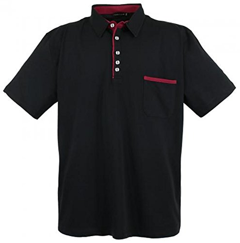 Lavecchia LV 1701 Schwarz Poloshirt Herren Übergröße Gr. 3-8 XL, Größe:3XL von Lavecchia