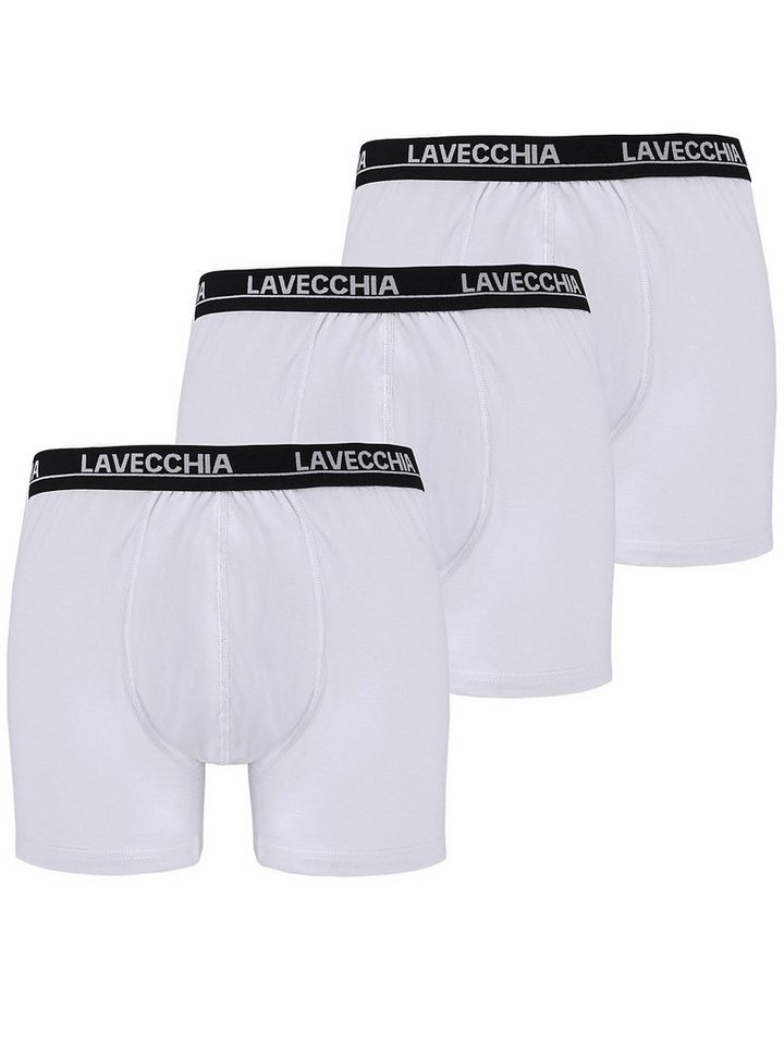 Lavecchia Boxershorts Übergrößen Herren Retroshorts FL-1020 (Packung, 3-St) mit Logoschriftzug am Bund von Lavecchia