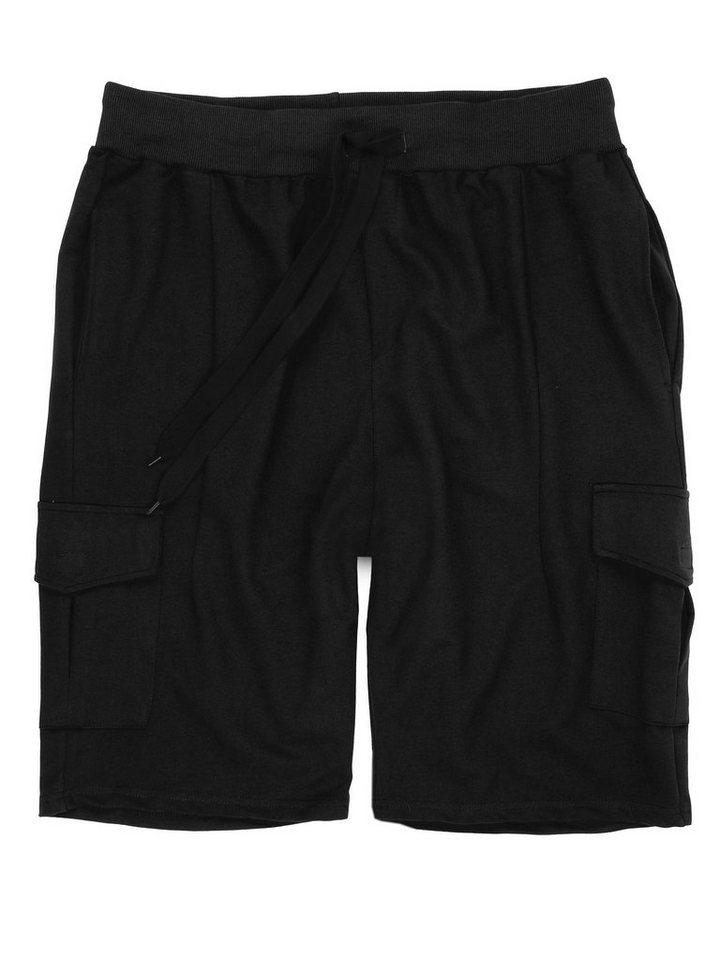 Lavecchia Cargoshorts Lavecchia Herren Sweatshorts Bermuda LV-2011 (Black, 6XL) kurze Jogger Sweat Hose von Lavecchia