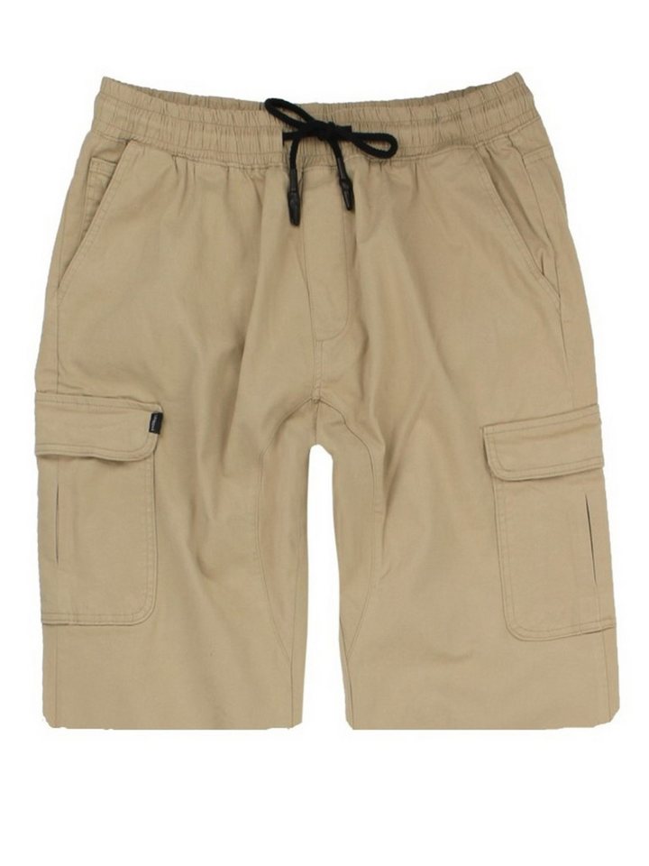 Lavecchia Cargoshorts Lavecchia Herren Cargoshorts LV-505 (Beige/Braun, 46-48) kurze Jogger Sweat Hose von Lavecchia