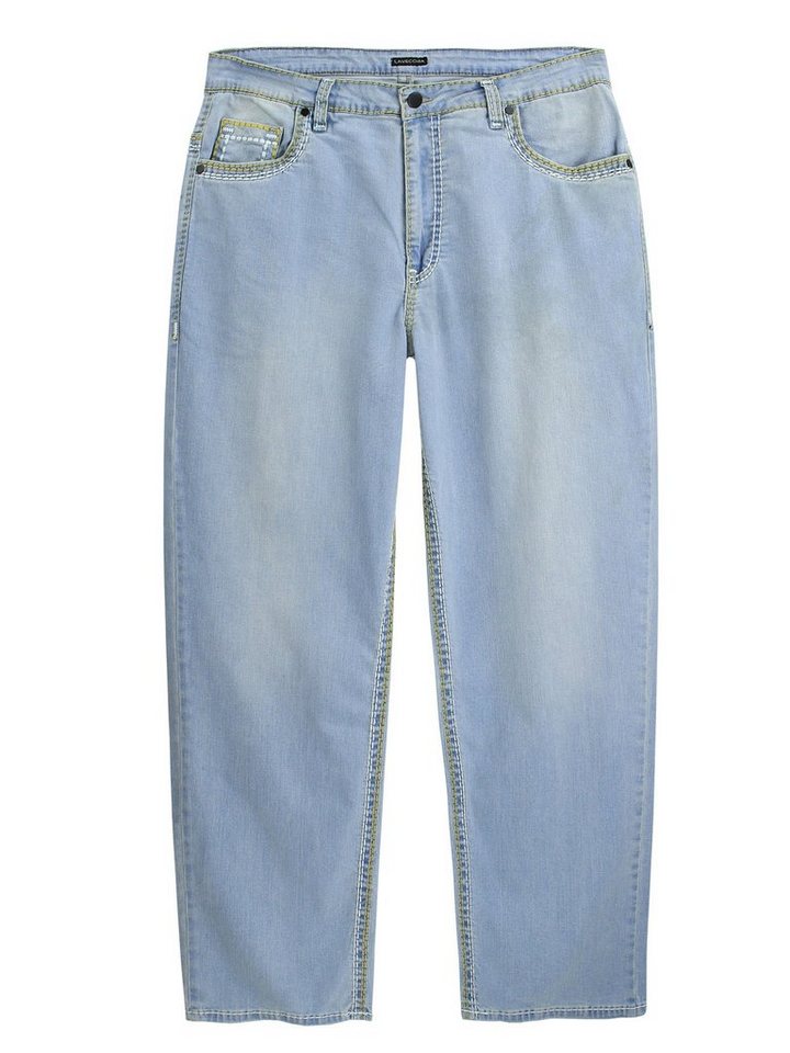 Lavecchia Comfort-fit-Jeans Übergrößen Herren Jeanshose LV-503 Stretch mit Elasthan & dicker Naht von Lavecchia