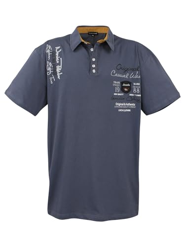 Lavecchia Übergrößen Poloshirt Herren Polo Shirts Kurzarm Shirt LV-610 (Anthrazit, 8XL) von Lavecchia