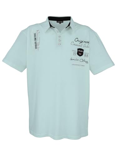 Lavecchia Übergrößen Poloshirt Herren Polo Shirts Kurzarm Shirt LV-610 (Mint, 7XL) von Lavecchia