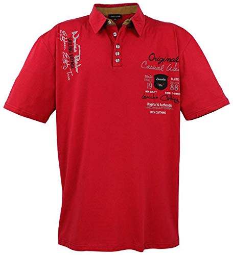 Lavecchia Herren Business Freizeit Poloshirt LV-610 Rot Gr. 3XL von Lavecchia