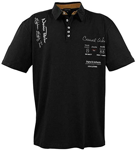 Lavecchia Herren Business Freizeit Poloshirt LV-610 Schwarz Gr. 3XL von LAVECCHIA