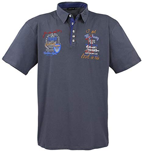 Lavecchia Herren Übergrößen Poloshirt LV-3101 (3XL) Grau von Lavecchia