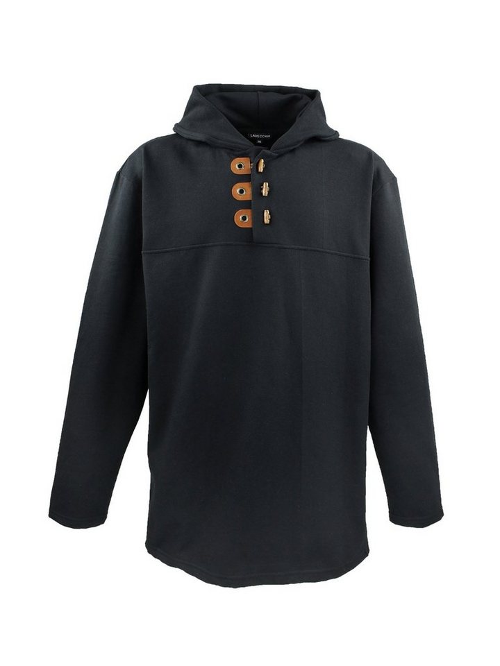 Lavecchia Hoodie Übergrößen Herren Pullover Hoodie LV-605 Kapuzensweatjacke von Lavecchia