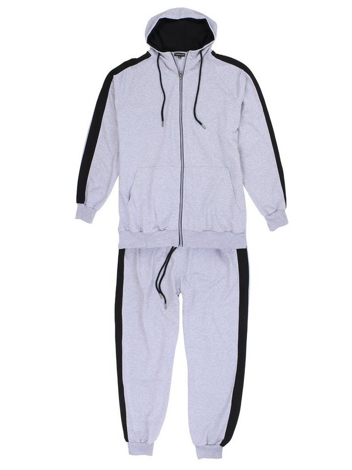 Lavecchia Jogginganzug Lavecchia Herren Trainingsanzug LV-611 (Grey, 3XL) (Set, 2-tlg), Sportanzug SET von Lavecchia