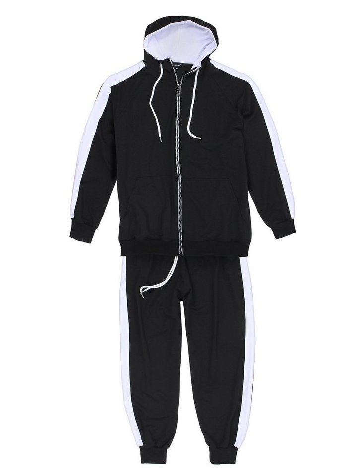 Lavecchia Jogginganzug Lavecchia Herren Trainingsanzug LV-611 (Black, 4XL) (Set, 2-tlg), Sportanzug SET von Lavecchia
