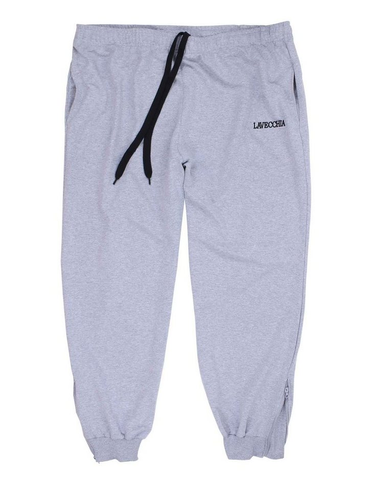Lavecchia Jogginghose Lavecchia Herren Jogginghose Classic LV-2018 (Grau, 8XL) lässige & bequeme Sweat Hose von Lavecchia