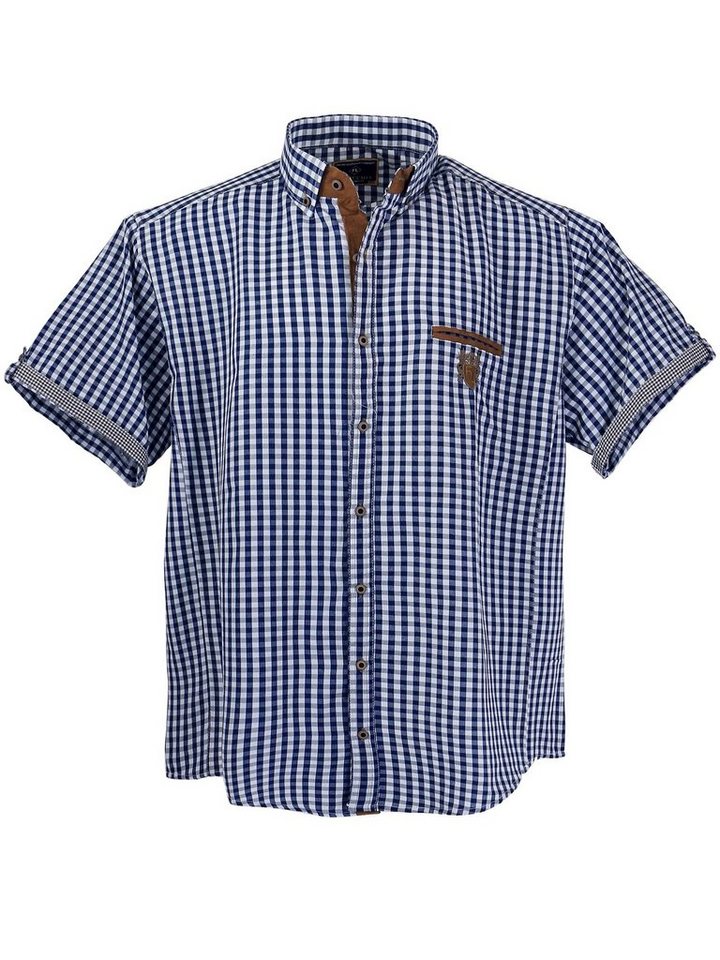 Lavecchia Kurzarmhemd Übergrößen Herren Hemd 1129 Herrenhemd im trendigen Karo-Look von Lavecchia