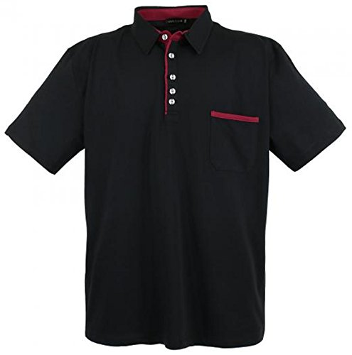 Lavecchia Herren Poloshirt Polo Shirt LV-1701 (Black, 4XL) von Lavecchia