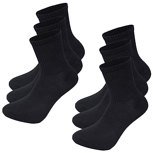 Lavecchia Socken 6er-Pack Herren Langsocken 6-Paar Sneaker Sneakersocken Socks LV-903 (Schwarz, 43-46) von Lavecchia