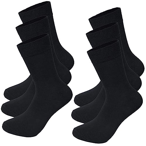 Lavecchia Socken 6er-Pack Herren Langsocken 6-Paar Sneaker Sneakersocken Socks LV-904 (Schwarz, 39-42) von Lavecchia