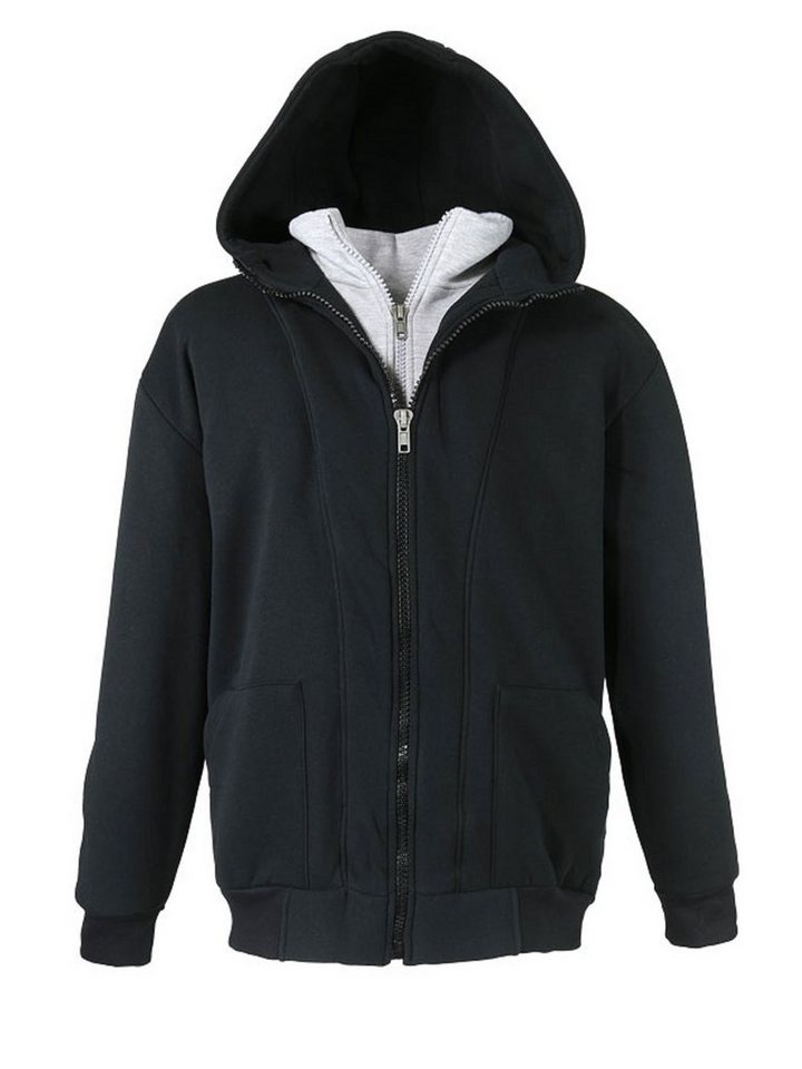 Lavecchia Sweatjacke Übergrößen Herren Sweat Jacke LV-109 Hoodie Two in one"" von Lavecchia