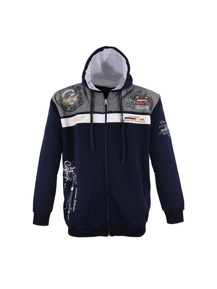 Lavecchia Sweatjacke Übergrößen Herren Sweat Jacke LV-2022 Kapuzensweatjacke von Lavecchia