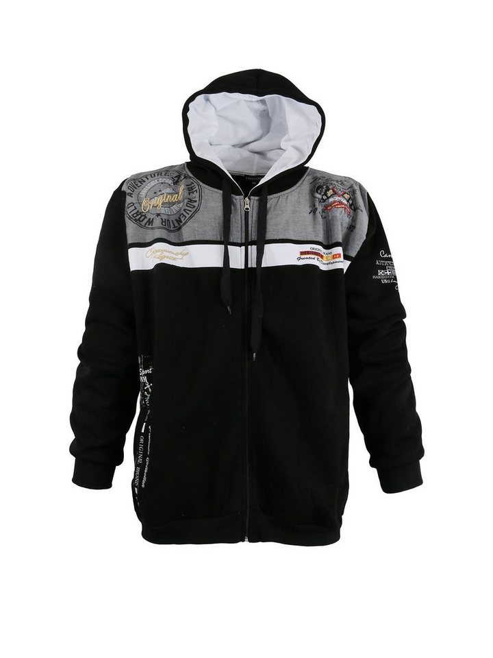 Lavecchia Sweatjacke Übergrößen Herren Sweat Jacke LV-2022 Kapuzensweatjacke von Lavecchia