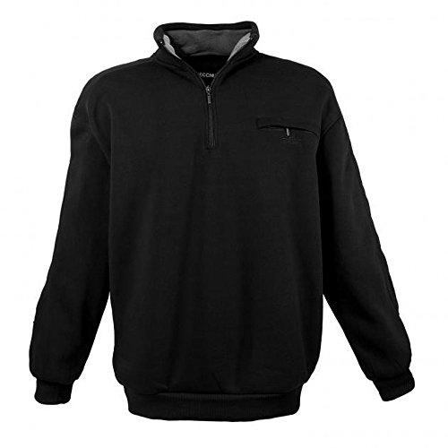 Lavecchia Sweatshirt mit Zipper, 6XL, Black von Lavecchia