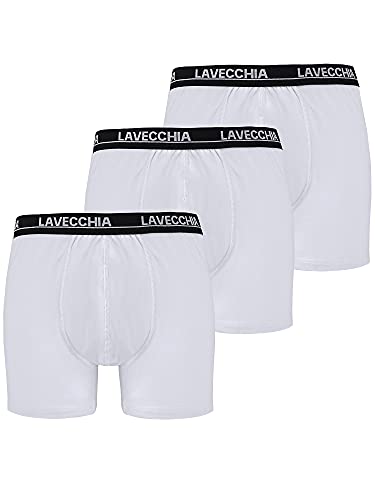 Lavecchia Übergrößen Herren Boxershort 3er Pack 4XL-8XL Unterwäsche Unterhosen FL-1020 (4XL, Weiß) von Lavecchia