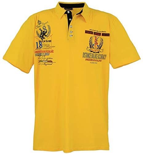 Lavecchia Übergrößen Herren Poloshirt LV-3101 (7XL) Gelb von Lavecchia