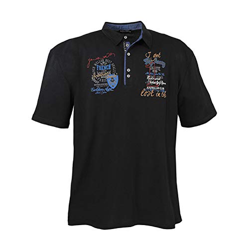 Lavecchia Übergrößen Poloshirt Kollektion Sommer 2016 in schwarz 3Xl - 7XL Größe 3XL Schwarz von Lavecchia