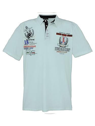 Lavecchia Übergrößen Poloshirt Herren Polo Shirts Kurzarm Shirt LV-2038 (Mint, 8XL) von Lavecchia