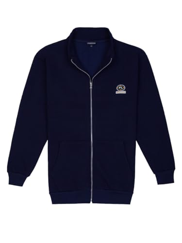 Lavecchia Übergrößen Sweatjacke mit Stehkragen Herren Sweatshirt Pullover LV-2027 (Marine-Blau, 4XL) von Lavecchia
