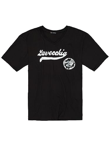 Lavecchia Übergrößen T-Shirt Herren Shirt V-Neck V-Ausschnitt Kurzarm Freizeit LV-9900 (Schwarz, 7XL) von Lavecchia