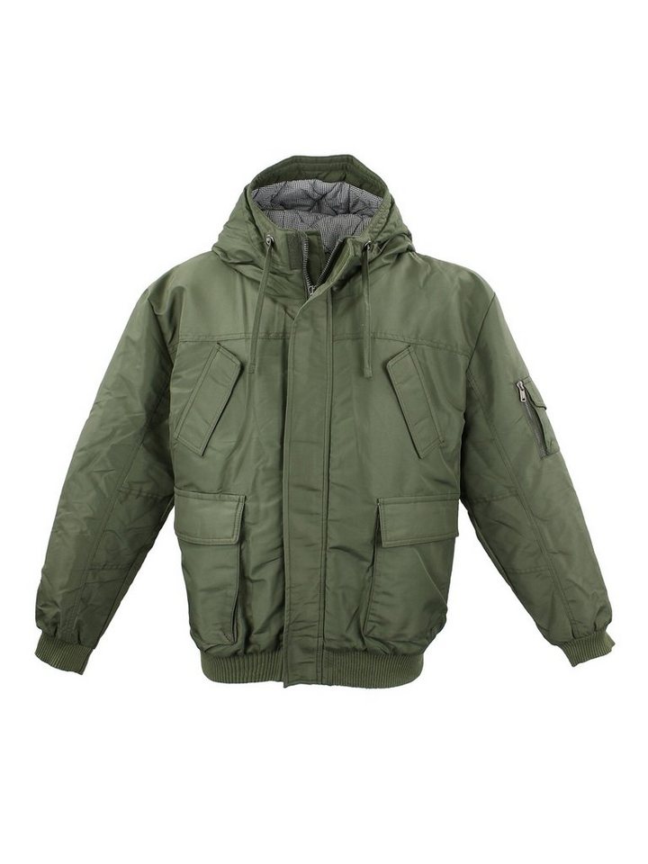 Lavecchia Winterjacke Lavecchia Herren Jacke LV-705 (Khaki, 3XL) Bomberjacke mit Kapuze von Lavecchia