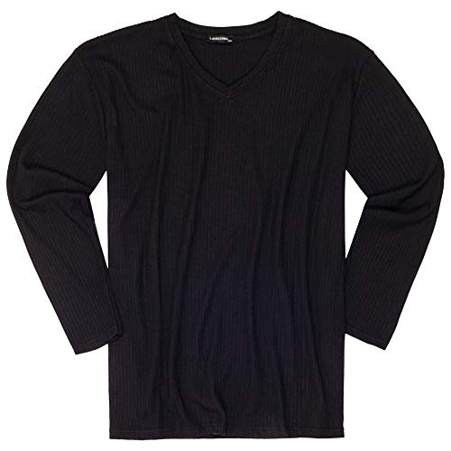 Lavecchia Übergrößen Herren Strickpullover Pullover LV-1006 Schwarz 3XL von Lavecchia