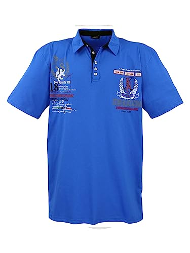 Lavecchia Übergrößen Poloshirt Herren Polo Shirts Kurzarm Shirt LV-2038 (Royalblau, 3XL) von Lavecchia