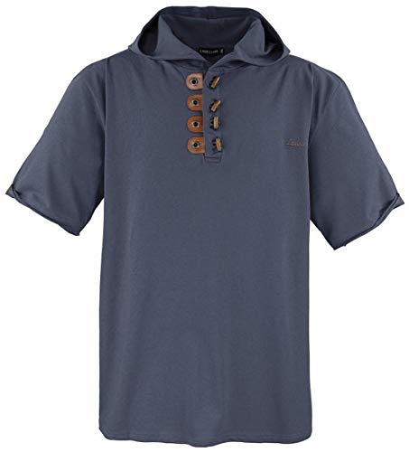 àœbergrößen Herren Kapuzen T-Shirt LV-609, Anthrazit, 3XL von Lavecchia