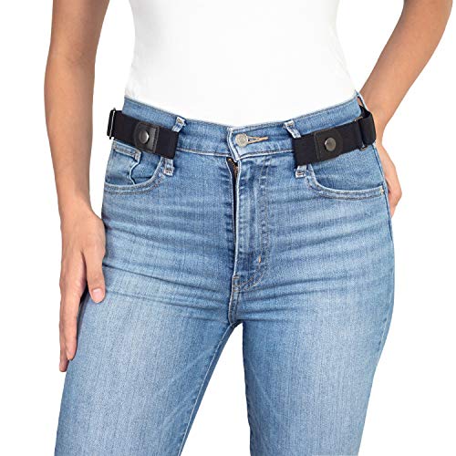 Lavenda® Elastischer Gürtel ohne Schnalle Damen – Schnallenfreier Gürtel Damen oder Herren – Unsichtbarer justierbarer Stretchgürtel von Lavenda