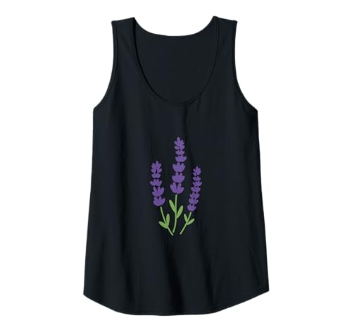 Damen Lavendel Lila Wildblume Floral Tank Top Damen Lavendel Lila Wildblume Floral Tank Top von Lavender Flower - Apparel & Gifts