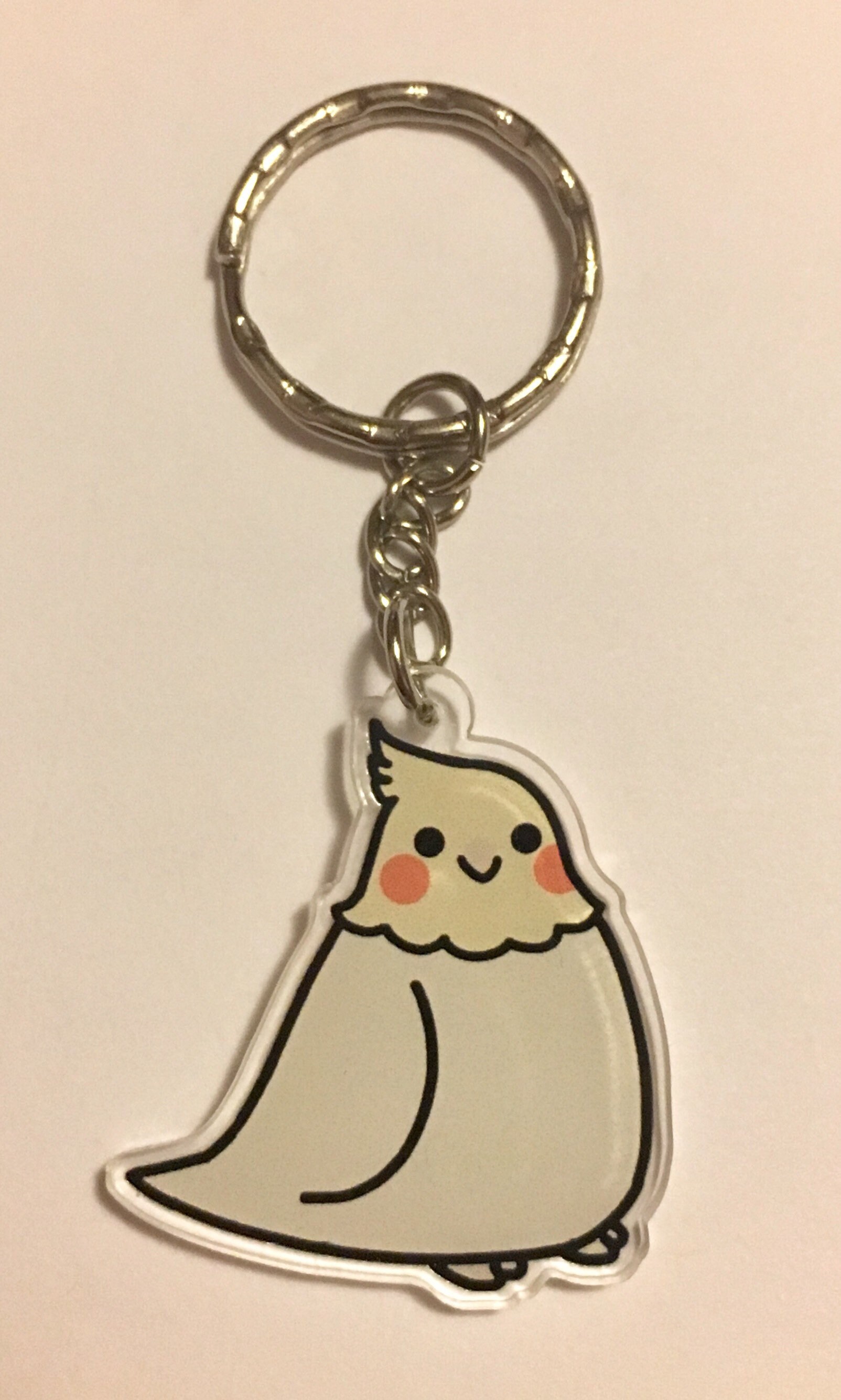 Lutino Nymphensittich Schlüsselanhänger Lutino Nymphensittich Schlüsselanhänger von LavenderBirdThings