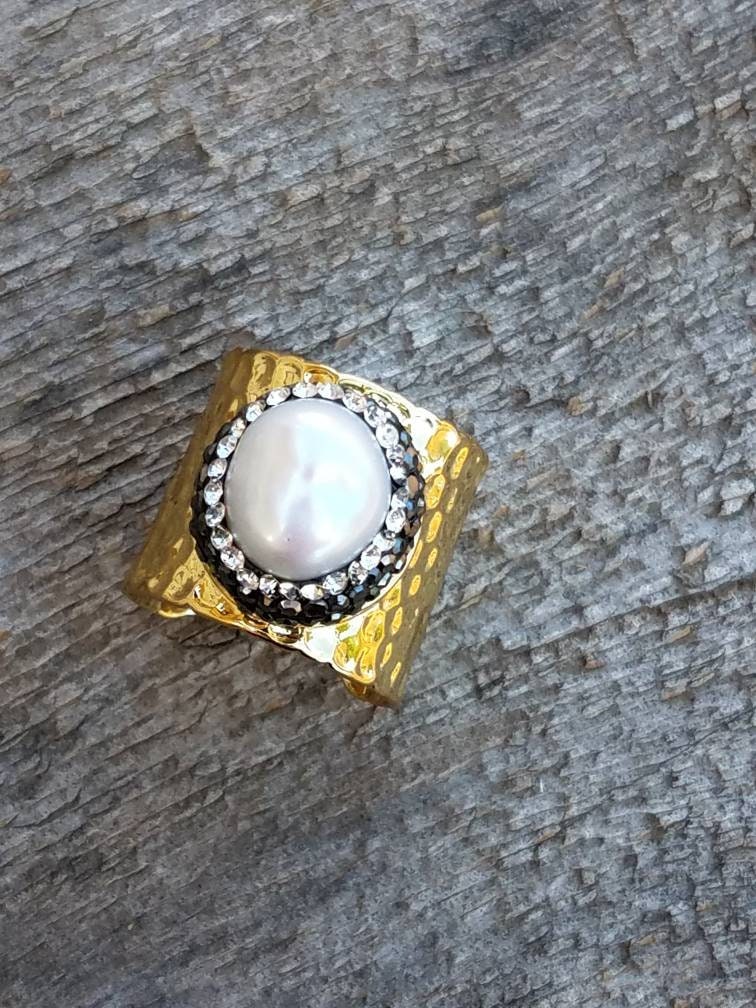 Perlen Zigarren Ring von LavenderBlueSoul