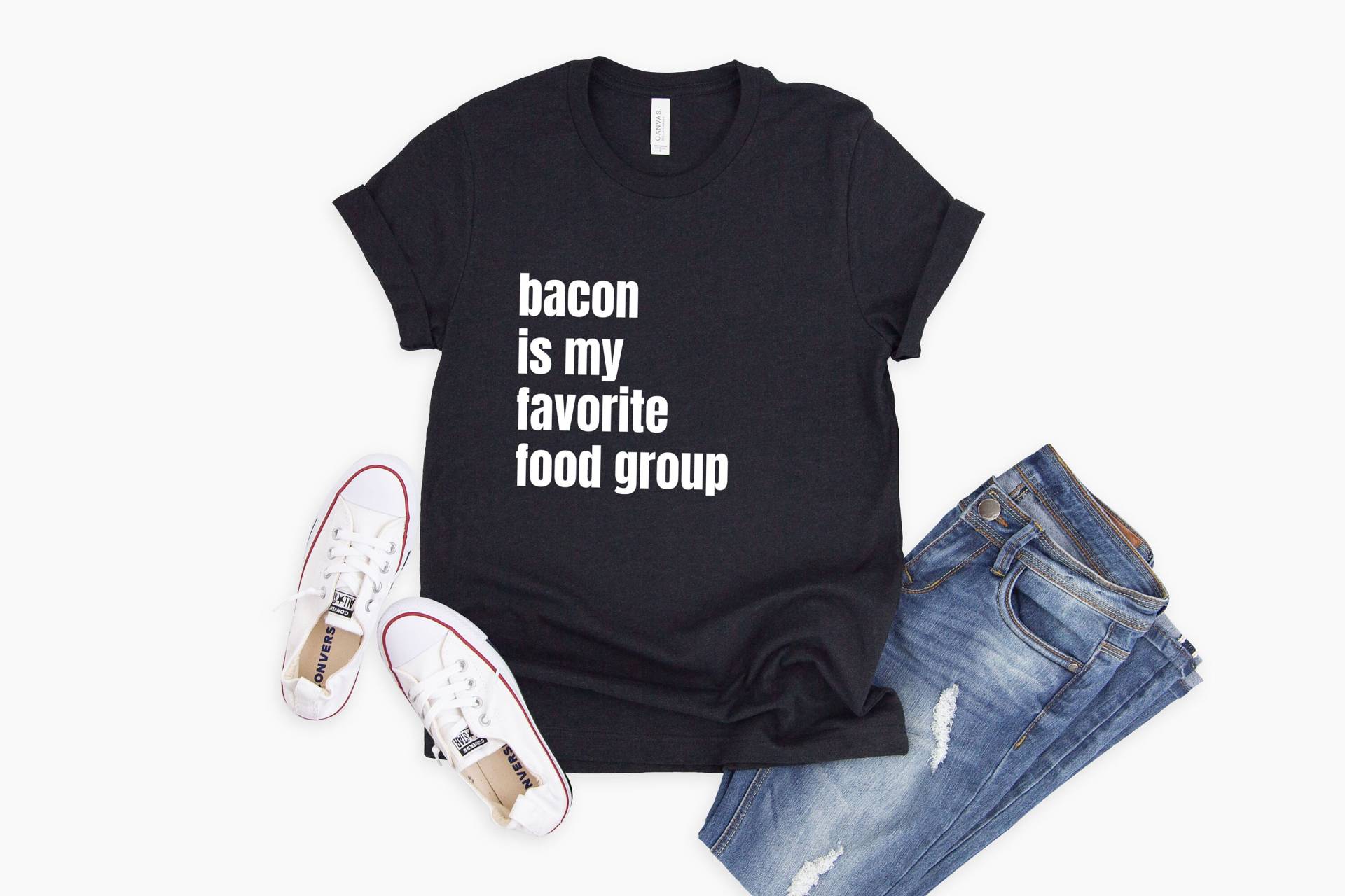 Bacon Is My Favorite Food Group Shirt | Koch Geschenk Foodie Mann T-Shirt T Herren Speck Meme von LavenderBluesMarket