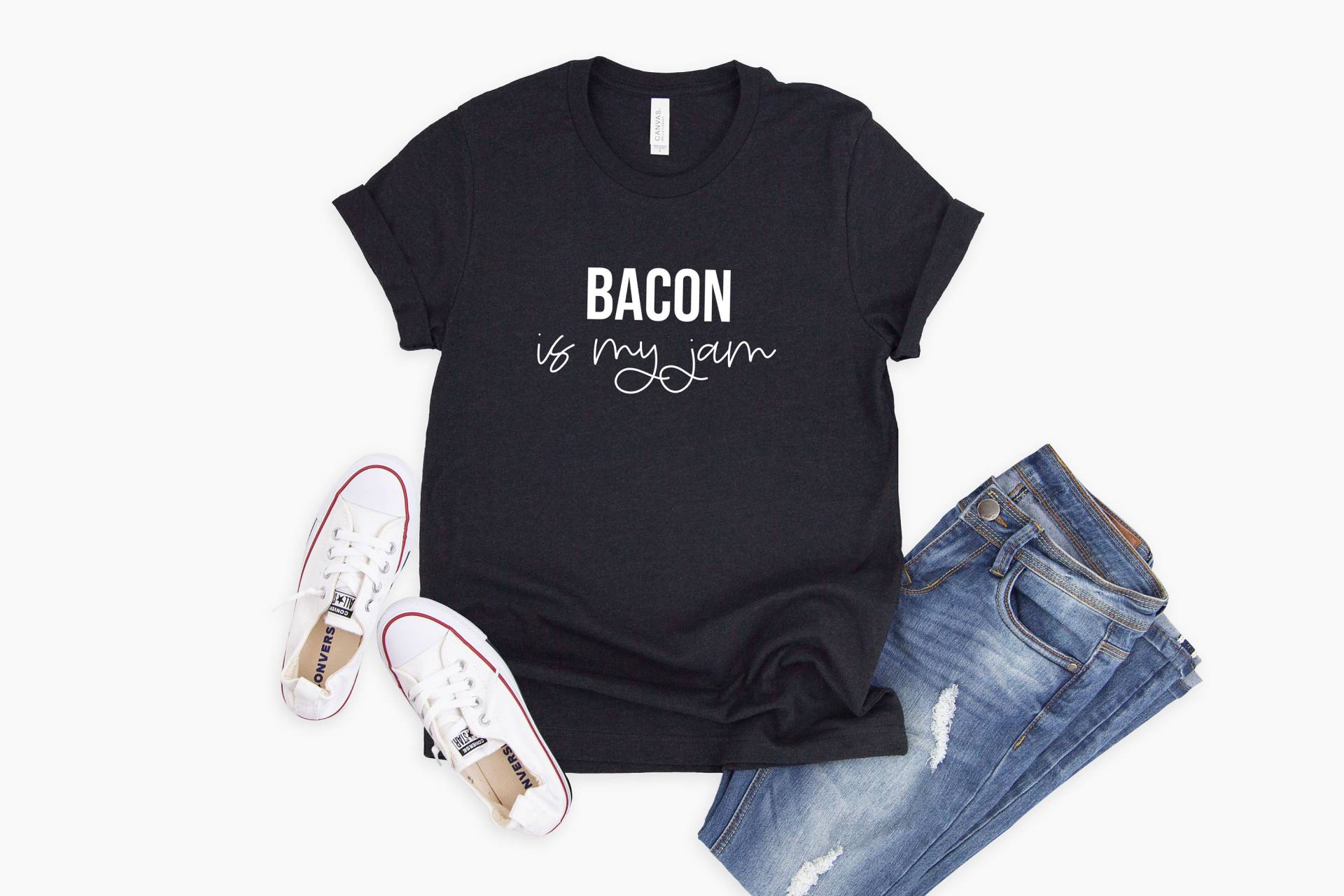 Bacon Is My Jam Shirt | Lover Fleischliebhaber Geschenk Für Ihn Ehemann Foodie T Herren Speck Meme von LavenderBluesMarket