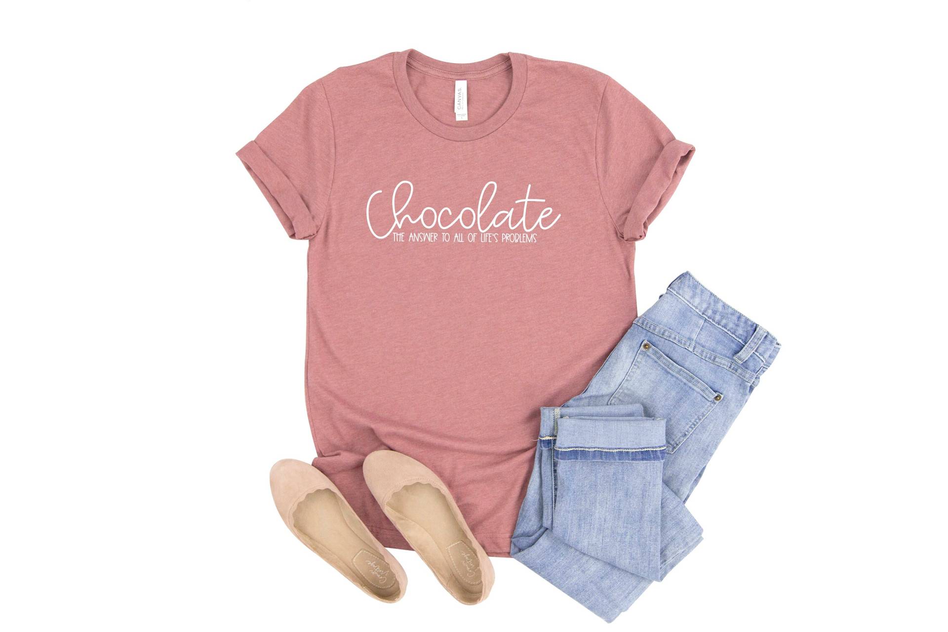 Chocolate The Answer To All Of Life Es Problems Shirt | Lustige Schokoladenliebhaber Geschenk| Schoko Lustiges Schokoladen von LavenderBluesMarket