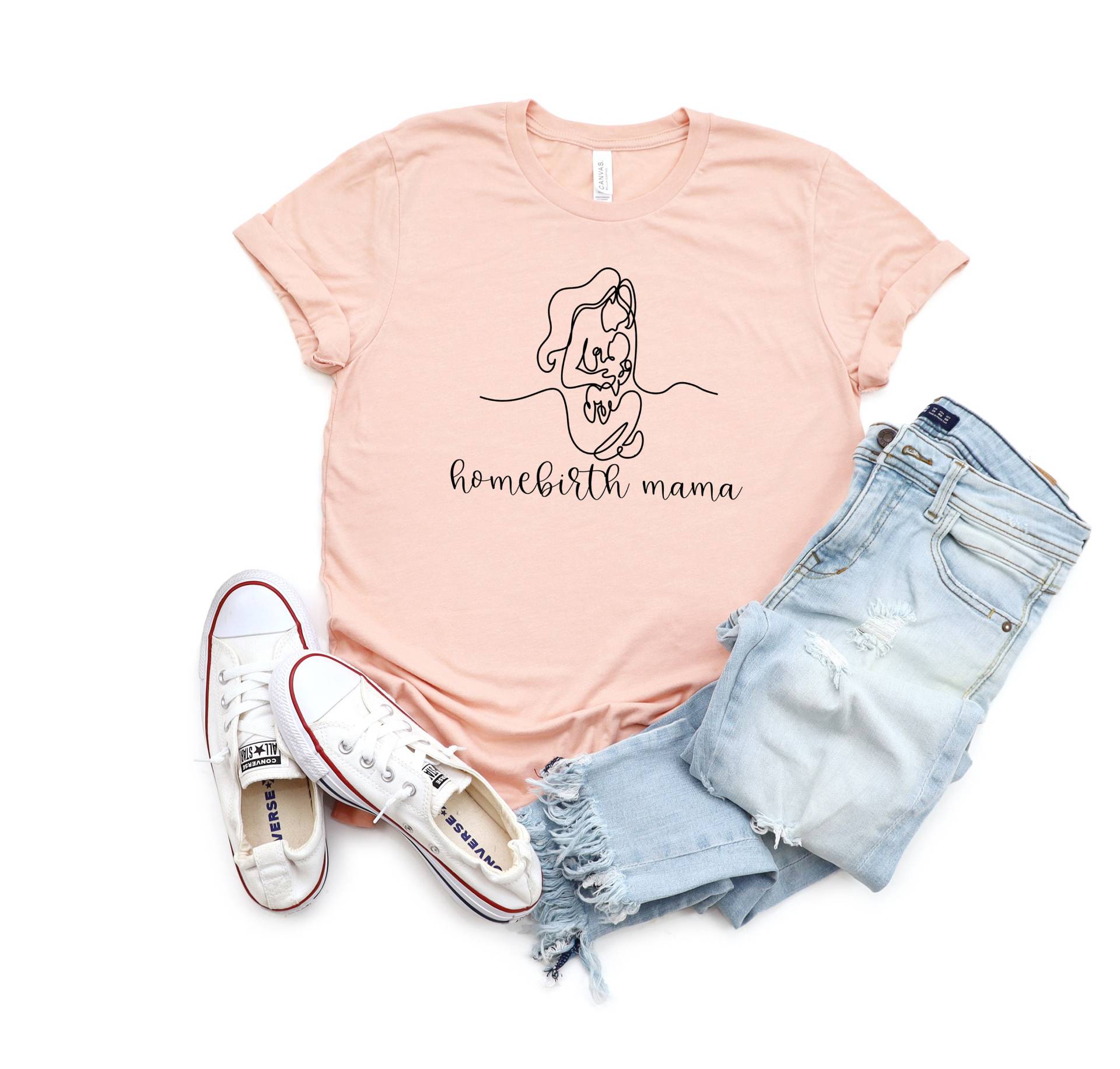 Homebirth Mama Shirt | Natürliche Stillzeit Öle Hippie Frauen von LavenderBluesMarket