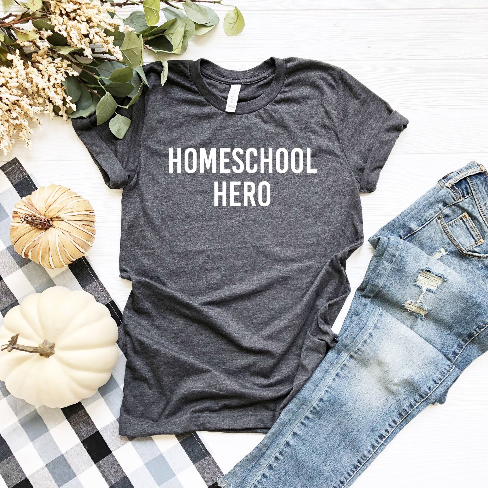 Homeschool Hero Shirt, Mama Homeschooling Mom, Back To School Muttertag von LavenderBluesMarket