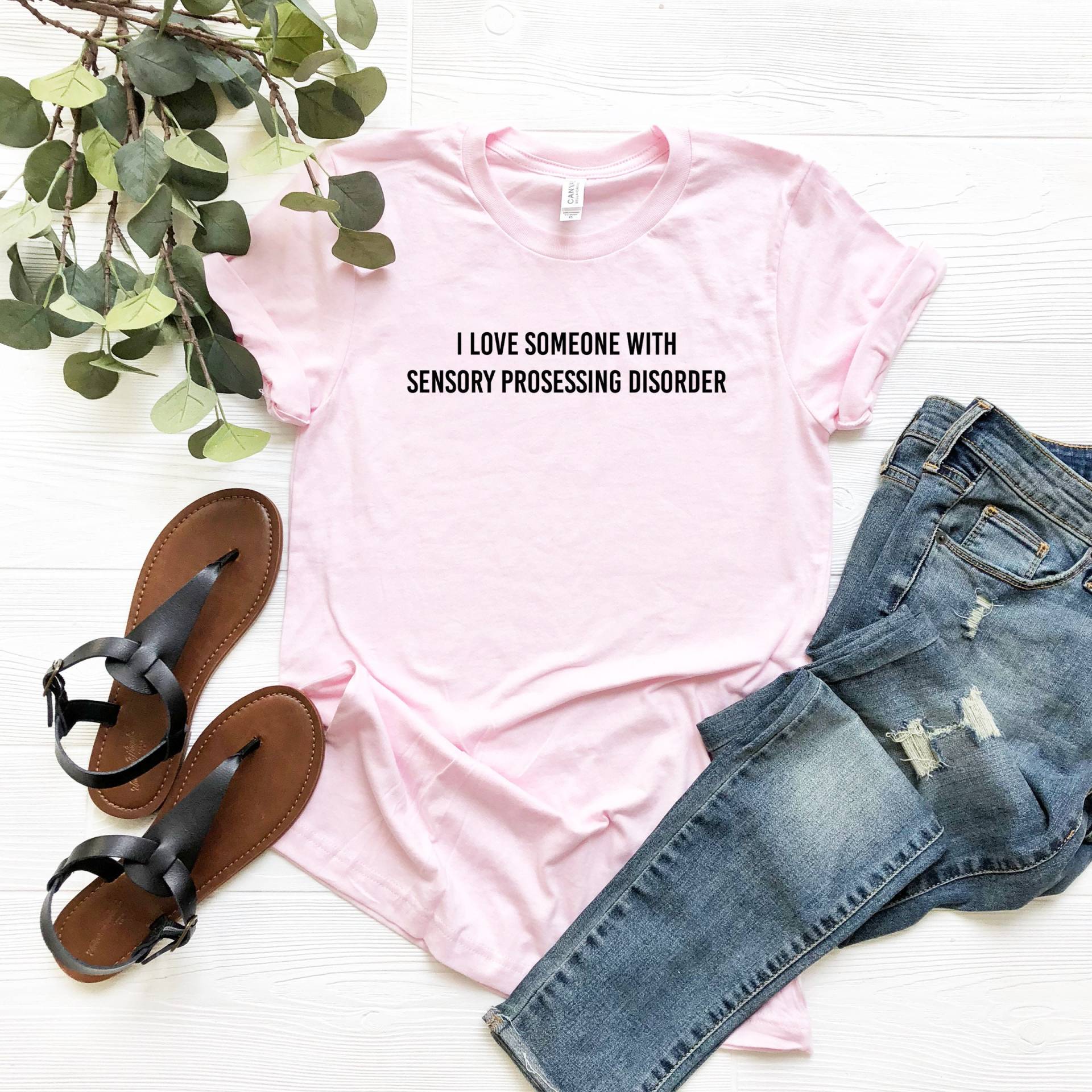 I Love Someone With Sensory Processing Disorder Shirt, Special Education Awareness von LavenderBluesMarket