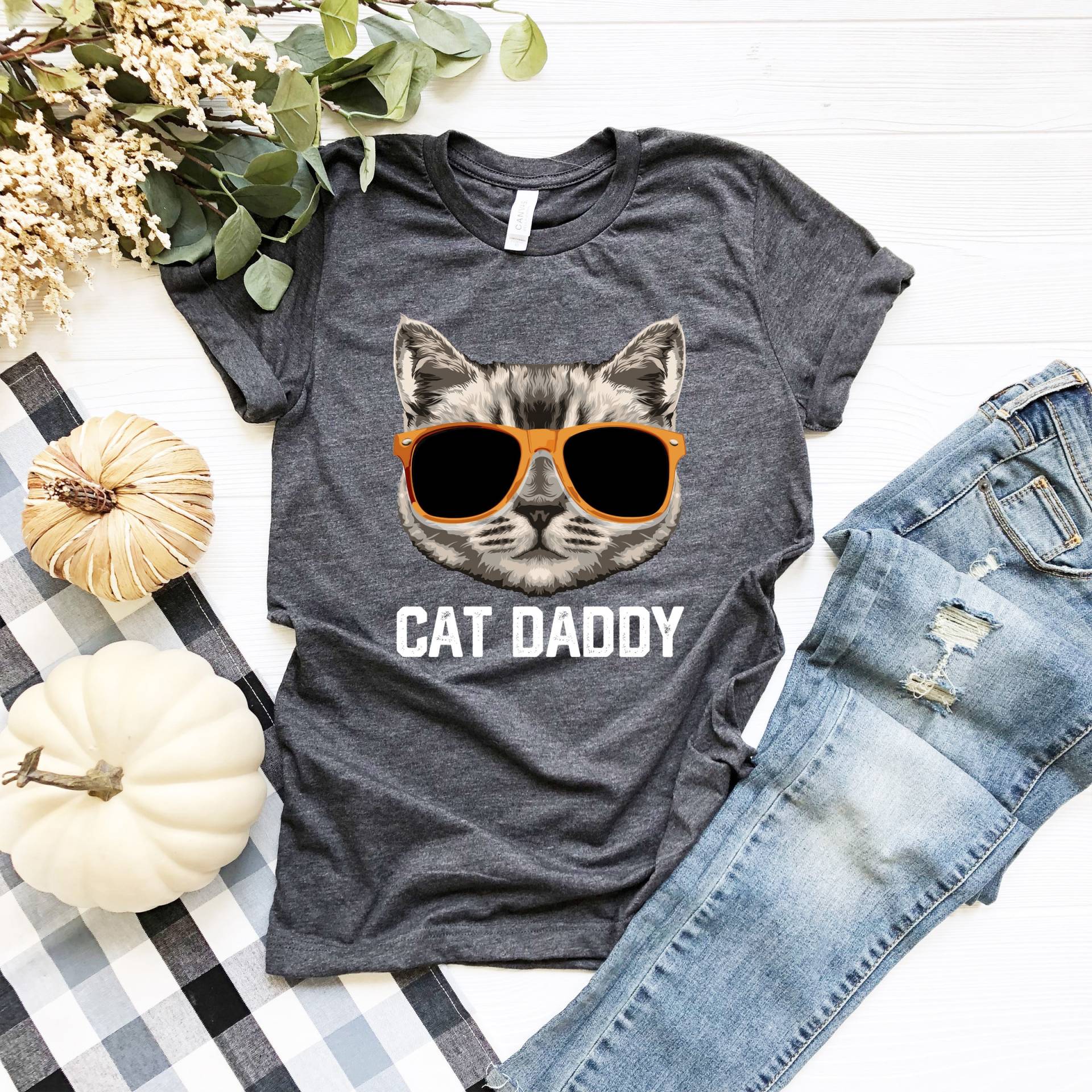 Katzen-Papa-Shirt Geschenk Für Katzen-Papa Katzenliebhaber Shirt Ehemann Vatertag Katze Papa Lustige Ihn Katzenvater von LavenderBluesMarket