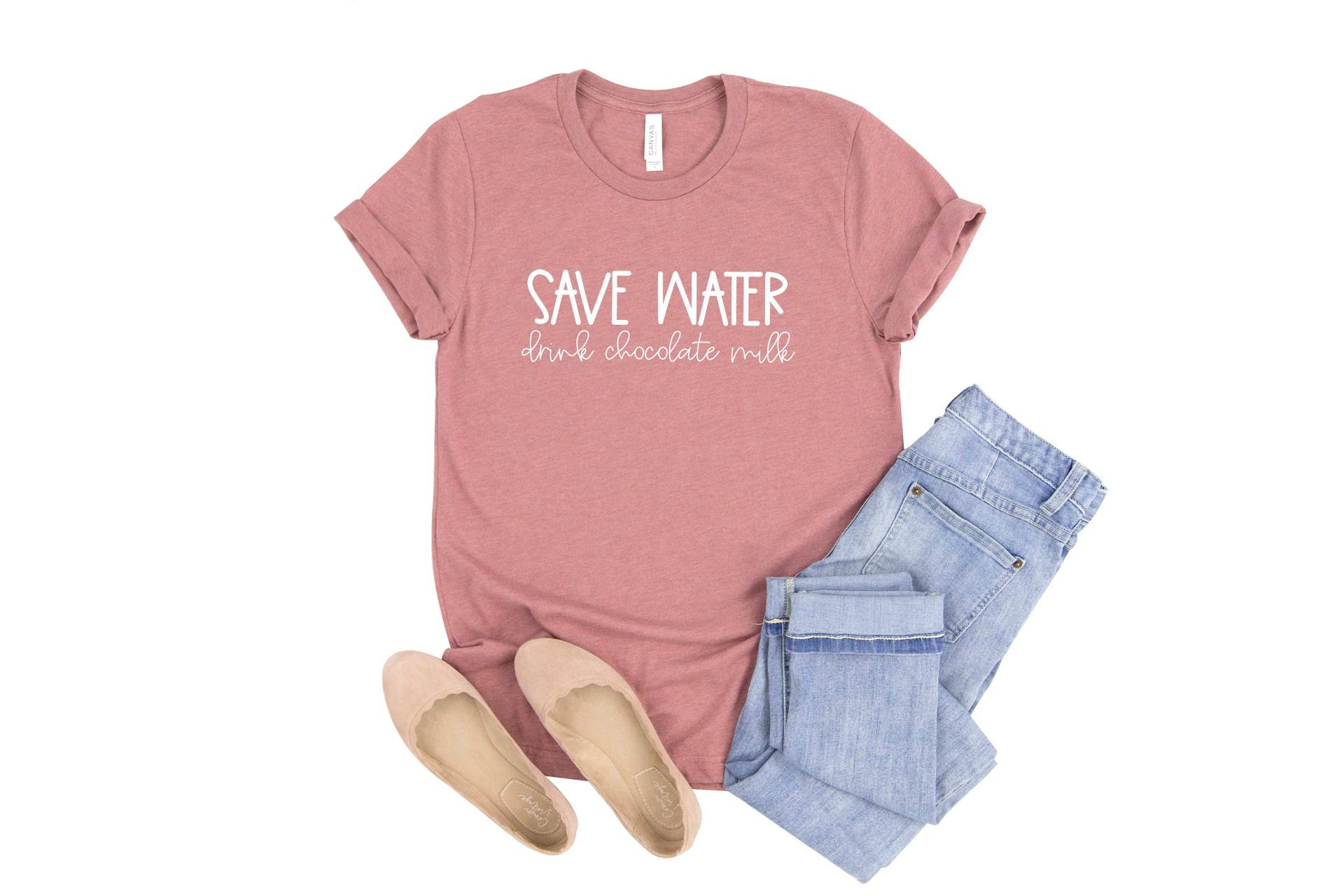 Save Water Drink Schokoladenmilch Shirt | Liebhaber Mädchen Teen Schoko Schokoladenliebhaber Lustiges Schokoladen von LavenderBluesMarket