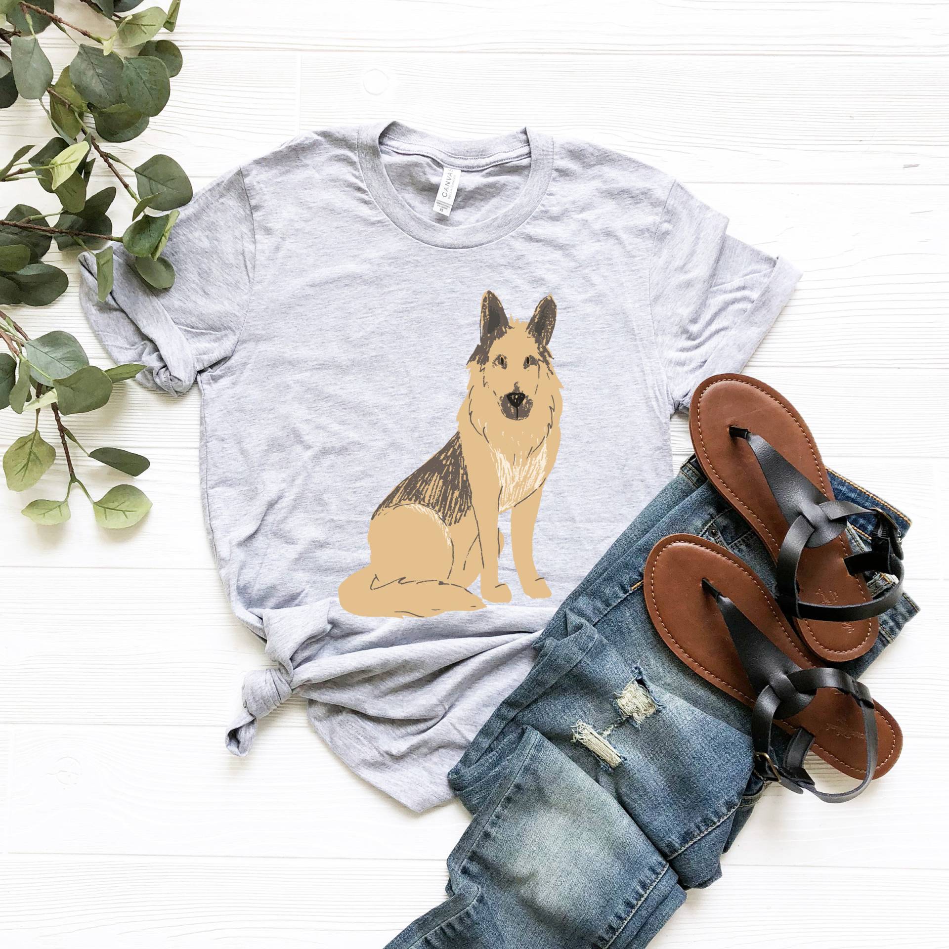 Schäferhund Shirt, Hundeliebhaber Hundemama Vet Tech Geschenk von LavenderBluesMarket