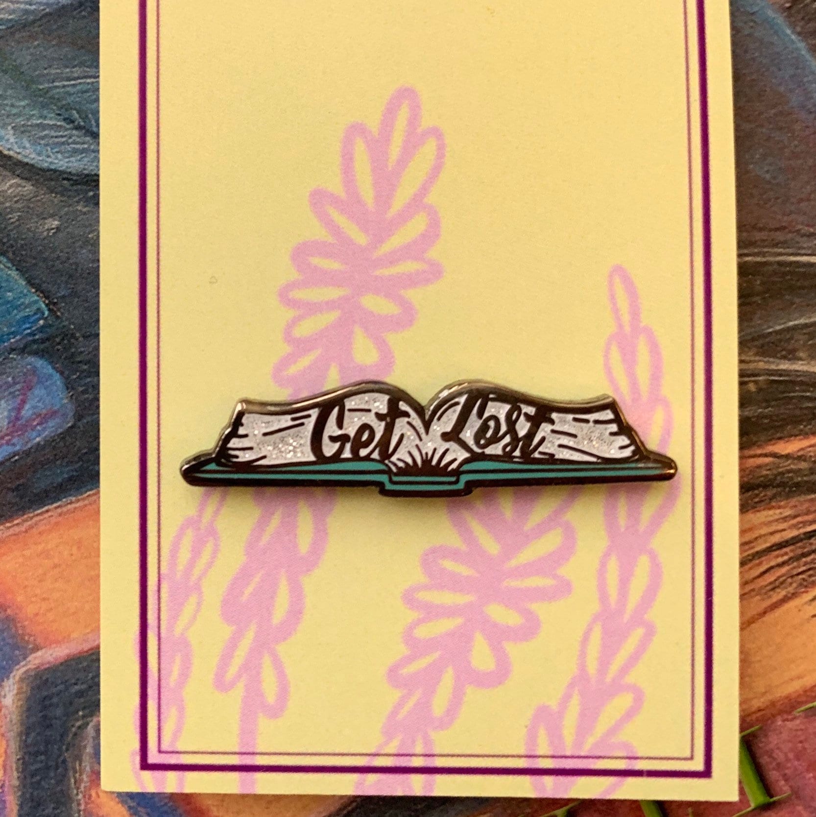 Get Lost Hard Emaille Pin Get Lost Hard Emaille Pin von LavenderGreenArt